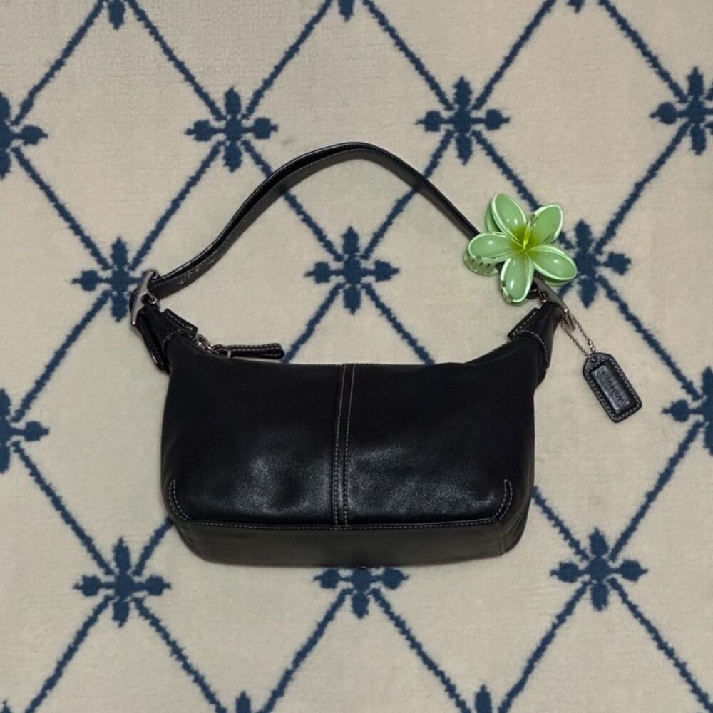 Coach Vintage Y2K Legacy Demi Convertible Hobo Shoulder Bag 2004 9564 - Black